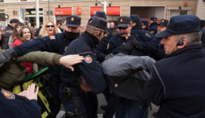 Valladolid - Carga Policial 2 de febrero de 2014