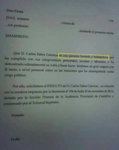 El PP de Castellón pide el indulto para Carlos Fabra "por ser una persona honesta"