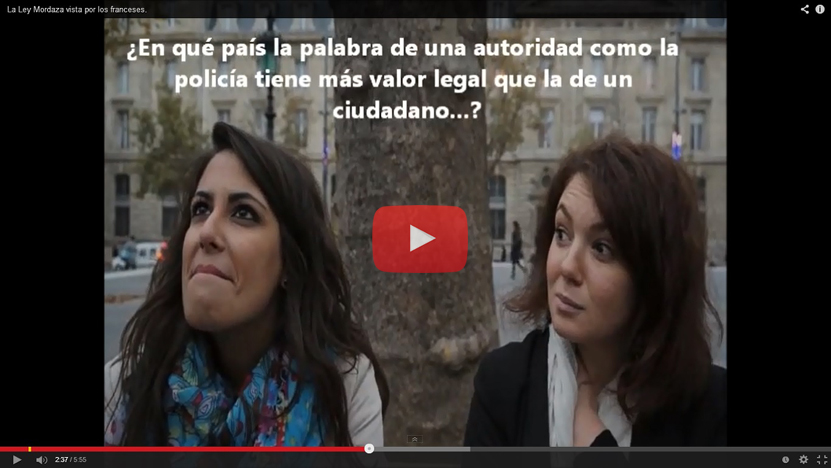 (Vídeo) Estas son las caras de asombro de los franceses al conocer la ley mordaza española