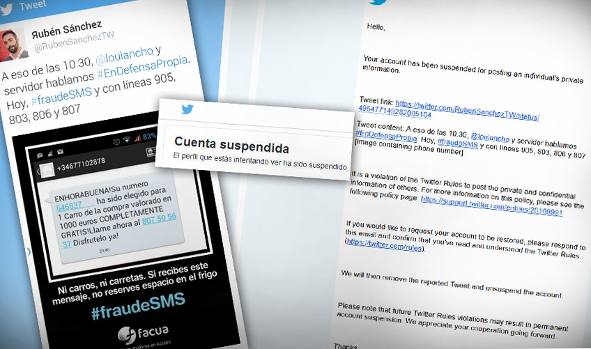 FACUA denunciará a Twitter por censurar el perfil de su portavoz en la red social
