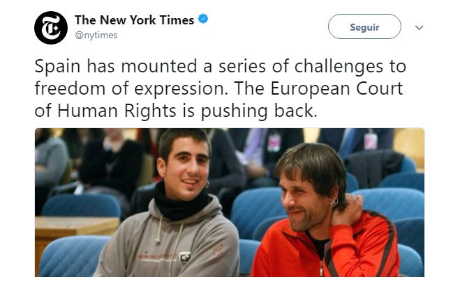 New York Times-Libertad de Expresión España