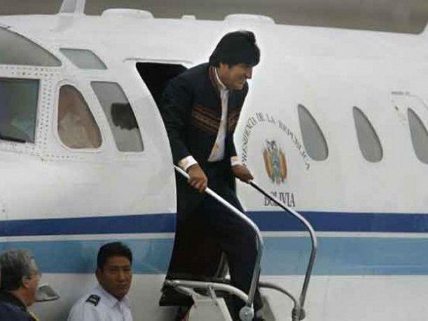 Sospecha de Snowden en el avión de Evo Morales