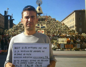 Huelga de hambre en Zaragoza - Javier