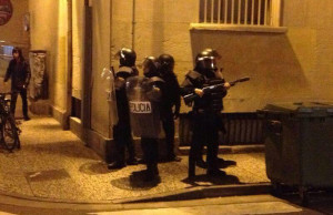 Cinco detenidos y un policía herido en Zaragoza