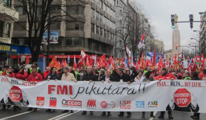 Manifestación contra la Troika en Bilbao