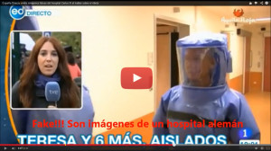 (Vídeo) 'España Directo' falsea las imágenes del hospital Carlos III para hablar sobre el ébola