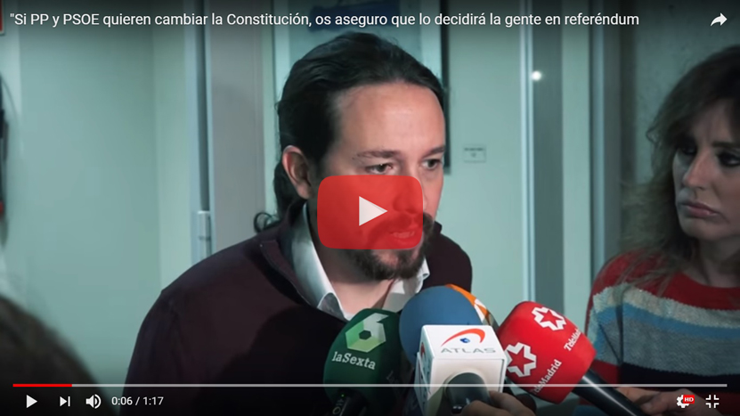 Pablo Iglesias-Referéndum Constitución